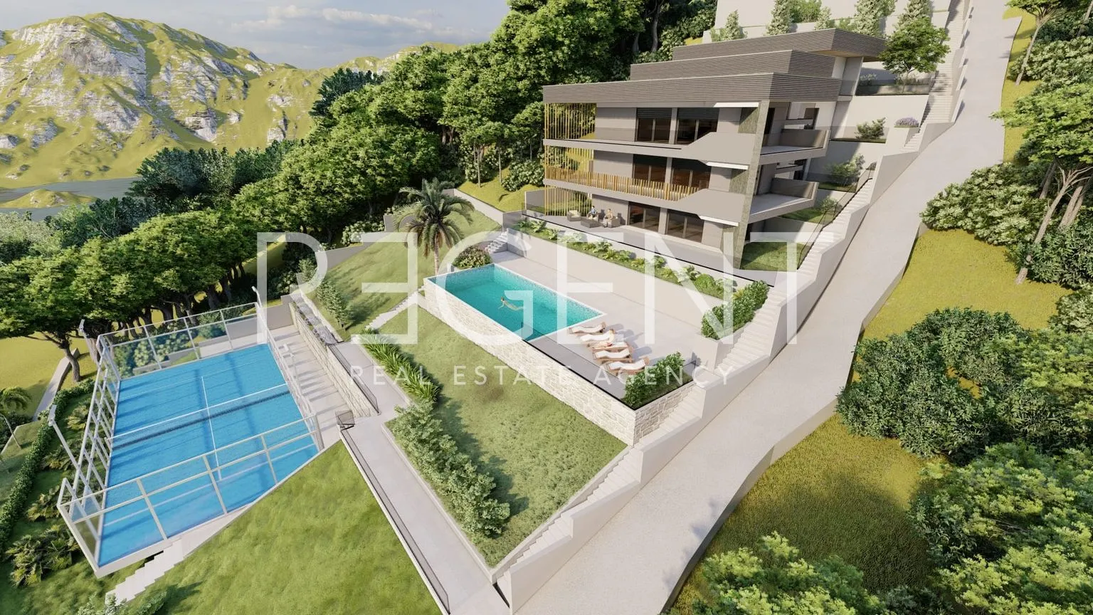 omiš, borak – zemljište s projektom za izgradnju tri luksuzne vile 2460m2 - slika 14
