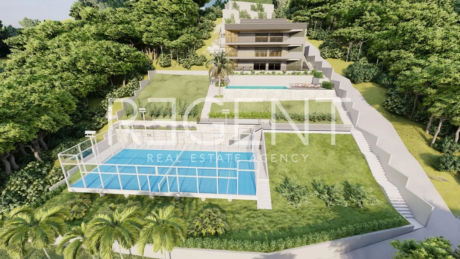 omiš, borak – zemljište s projektom za izgradnju tri luksuzne vile 2460m2 - slika 15