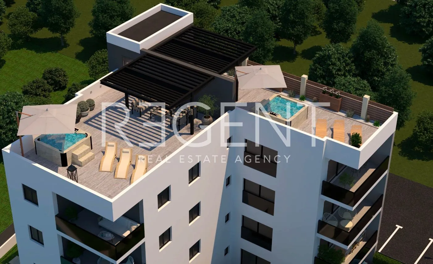 trogir, okrug gornji – dvosoban penthouse s krovnom terasom u novograd - slika 2