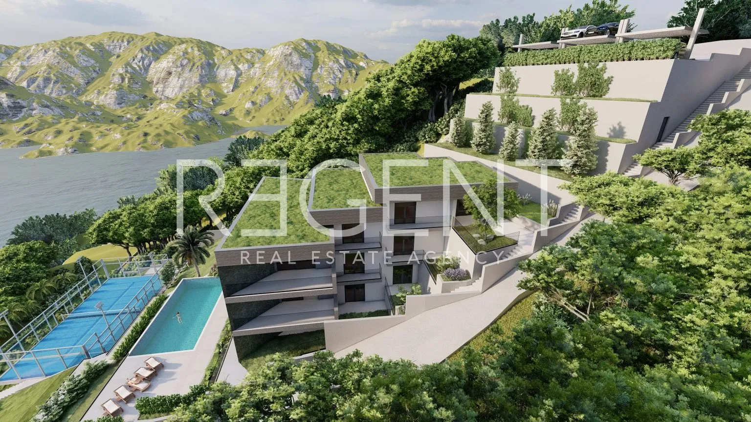 omiš, borak – zemljište s projektom za izgradnju tri luksuzne vile 2460m2 - slika 11
