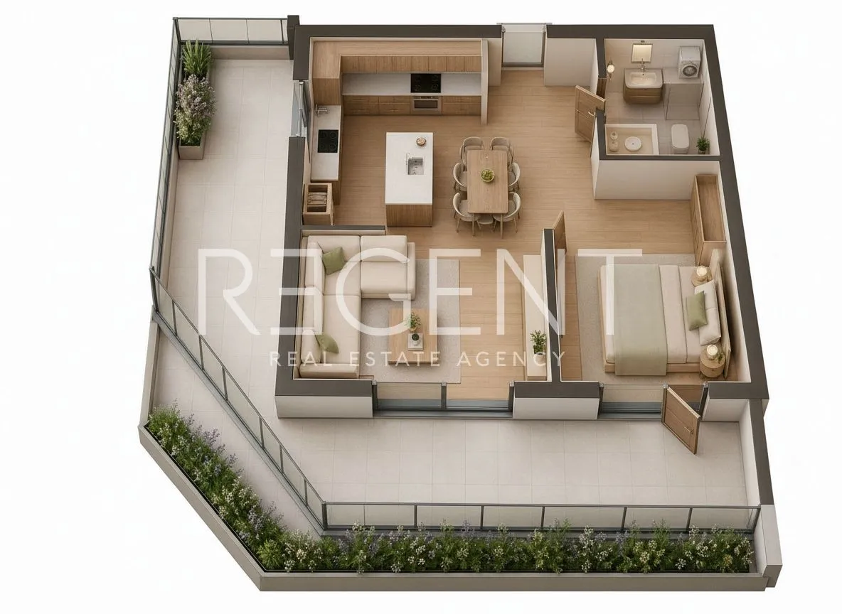 split, visoka - penthouse s terasom u modernoj novogradnji - slika 11