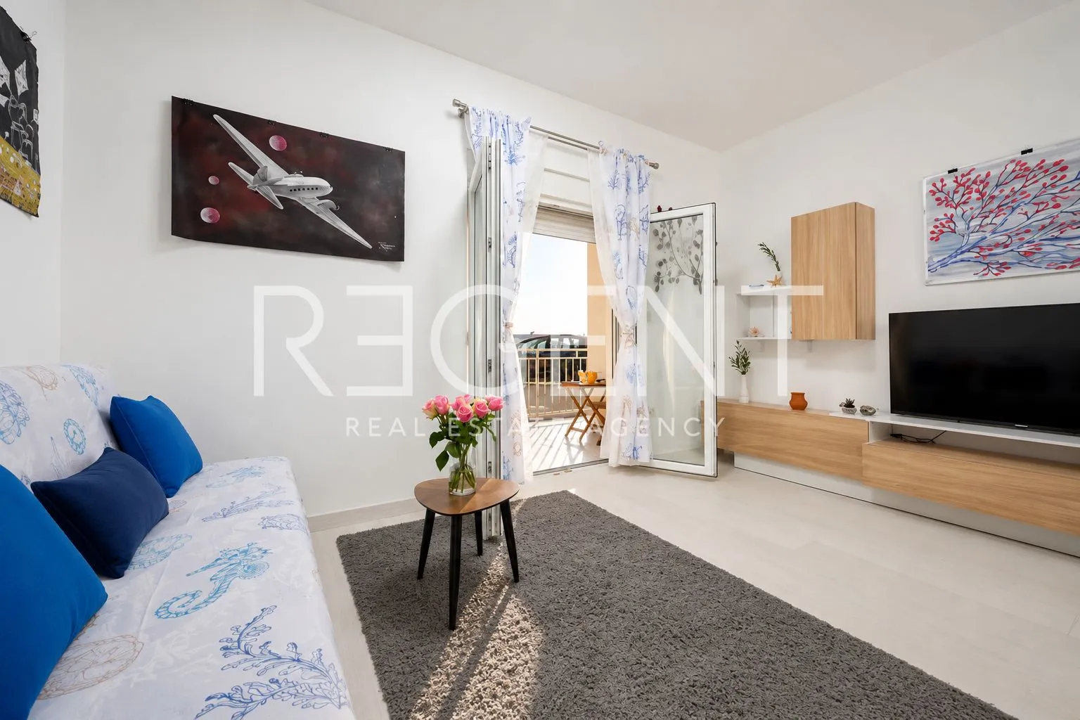 stan 55 m² za najam, strožanac, podstrana — 2s, terasa - slika 4