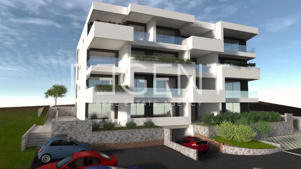 trogir, okrug gornji – dvosoban stan s pogledom na more 65 m2 novogradnja - slika 2