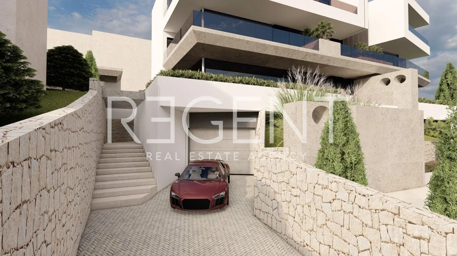 stan 101,89 m², opatija, ičići — krovna terasa, balkon - slika 7