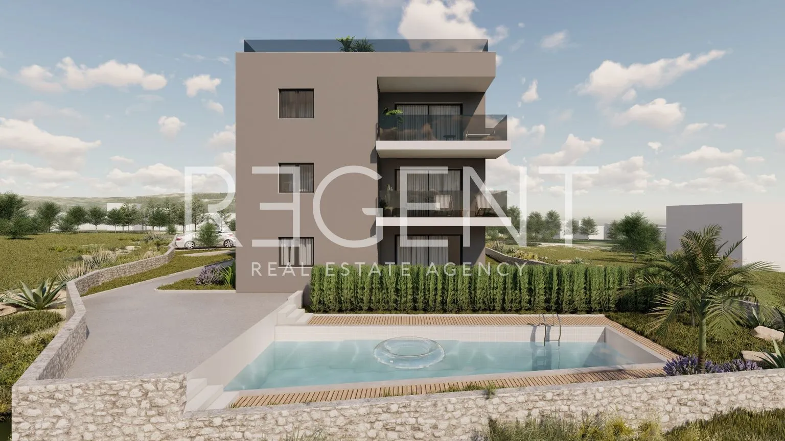 trogir, čiovo – penthouse s pogledom na more 57 m2 novogradnja - slika 6