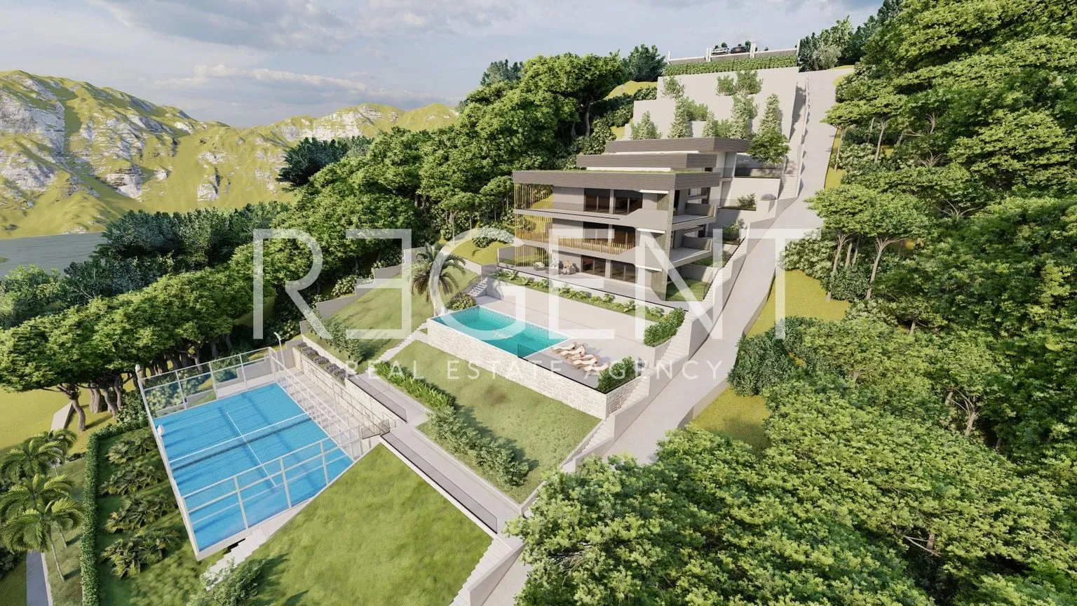 omiš, borak – zemljište s projektom za izgradnju tri luksuzne vile 2460m2 - slika 5