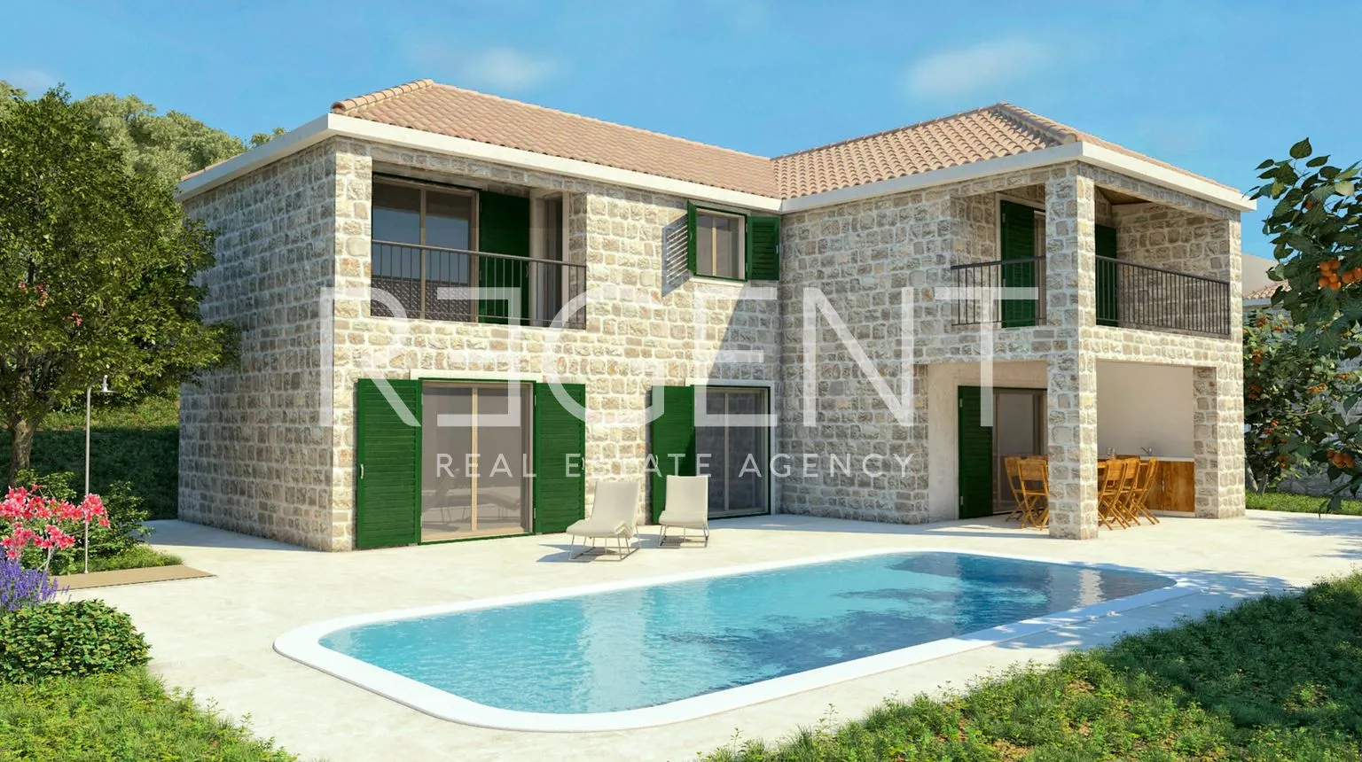 brač, bol - građevisnko zemljište s projektom za izgradnju vila - slika 6