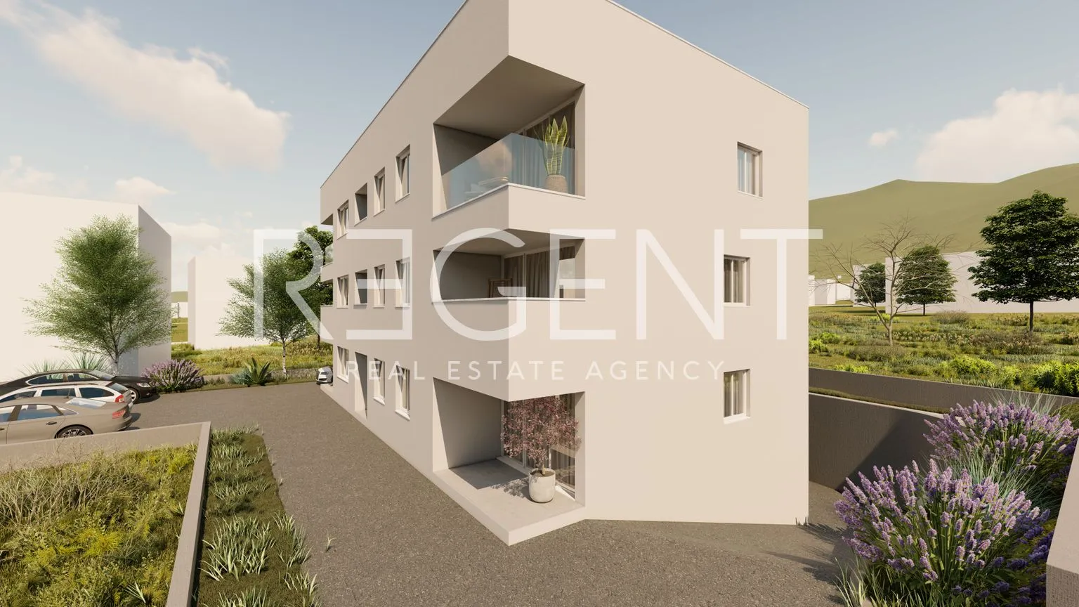 kaštela, kaštel lukšić – dvosoban stan stan 58 m2 s balkonom novogradnja - slika 3