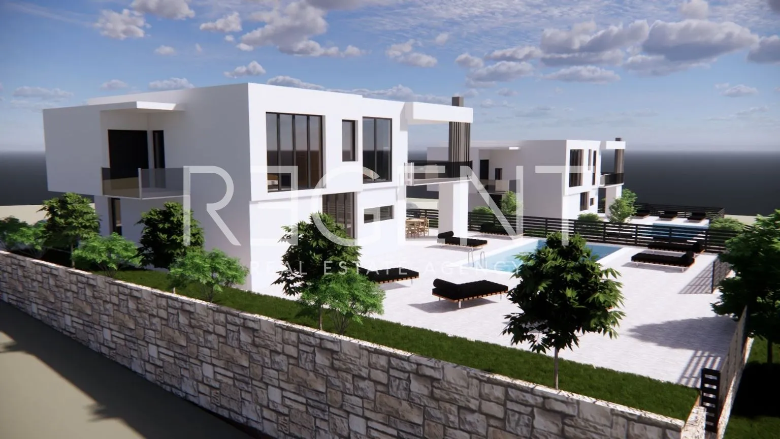 split, klis - zemljište 1800 m2 s projektom za dvije vile - slika 2