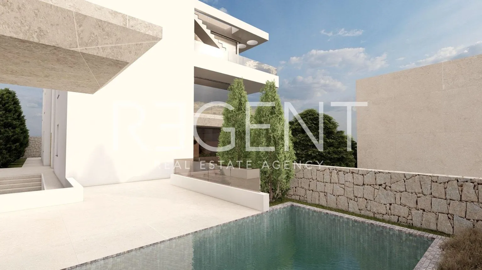 stan 101,89 m², opatija, ičići — krovna terasa, balkon - slika 6