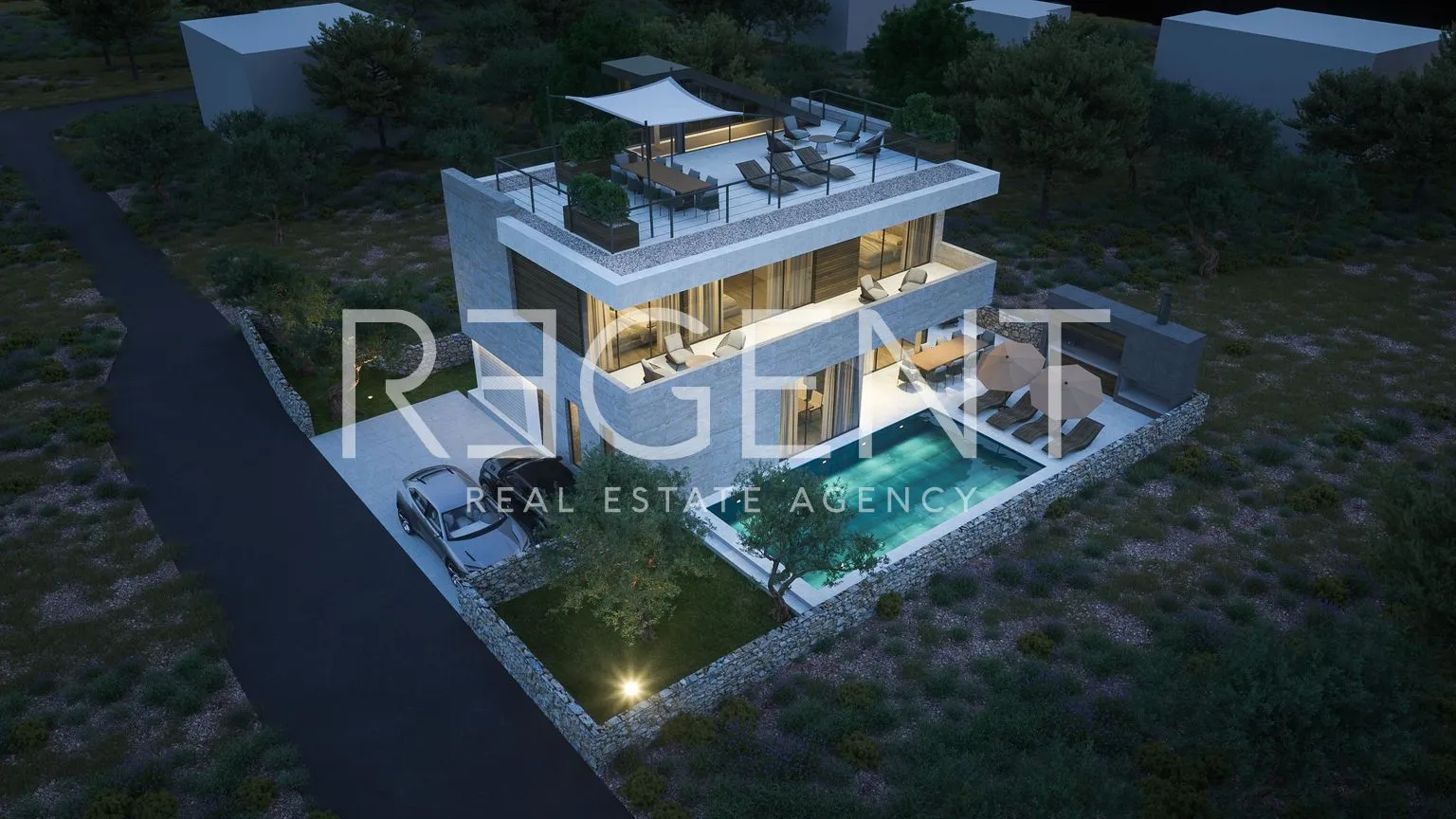 sukošan – luksuzna moderna vila s bazenom 411 m2 - slika 4