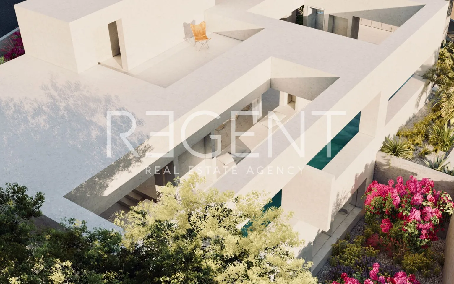 split, podstrana, zemljište 1400 m2 s projektom luksuzne vile s pogledom na more - slika 3