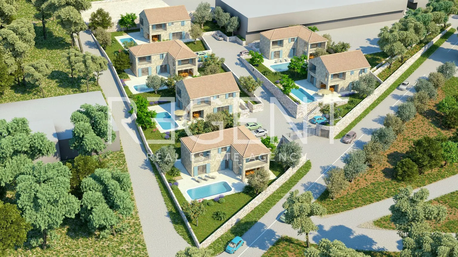 brač, bol - građevisnko zemljište s projektom za izgradnju vila - slika 3