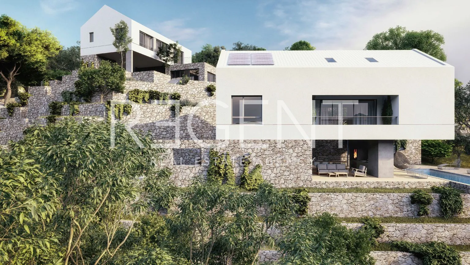 brač, farska- predivno građevinsko zemljište s projektom 2642m2 - slika 8