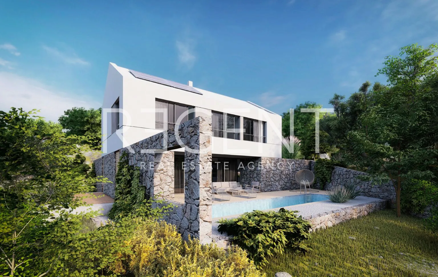 brač, farska- predivno građevinsko zemljište s projektom 2642m2 - slika 4