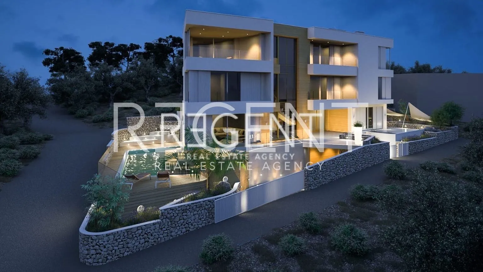 trogir, čiovo - luksuzna novoizgrađena vila 100 m od mora, 579m2 - slika 2