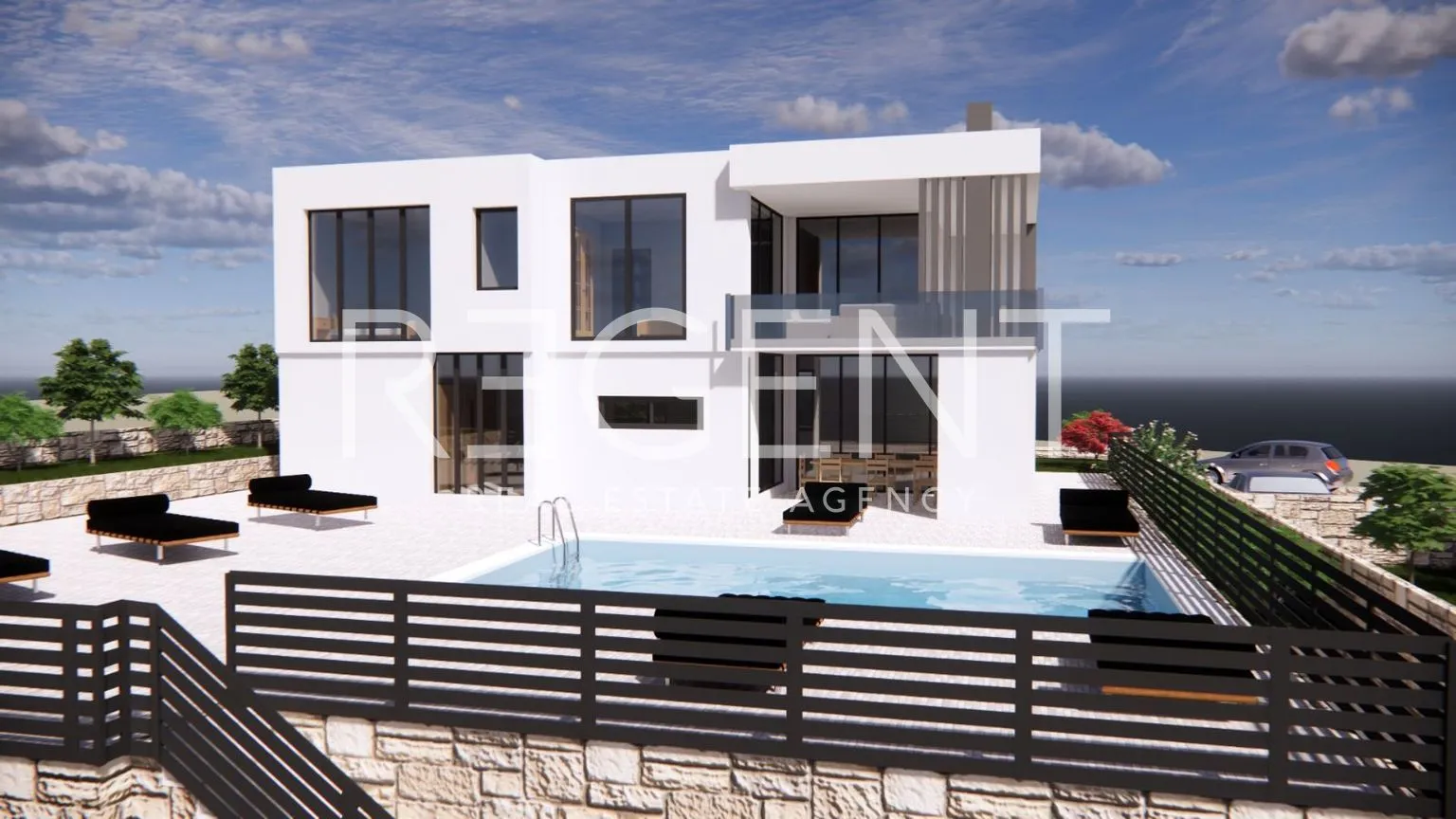 split, klis - zemljište 1800 m2 s projektom za dvije vile - slika 4