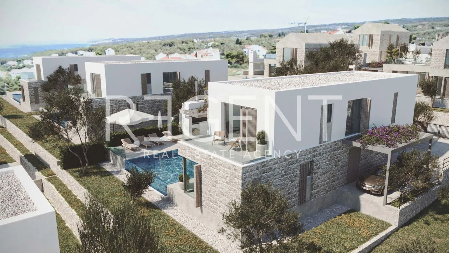 brač, supetar - vila s bazenom u luksuznom kompleksu 296 m2 - slika 3