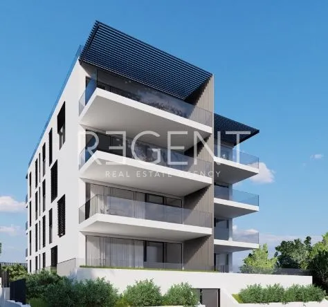 trogir, seget donji - penthouse s pogledom na more 109 m2, novogradnja - slika 1