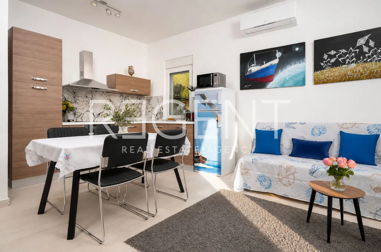 stan 55 m² za najam, strožanac, podstrana — 2s, terasa - slika 2
