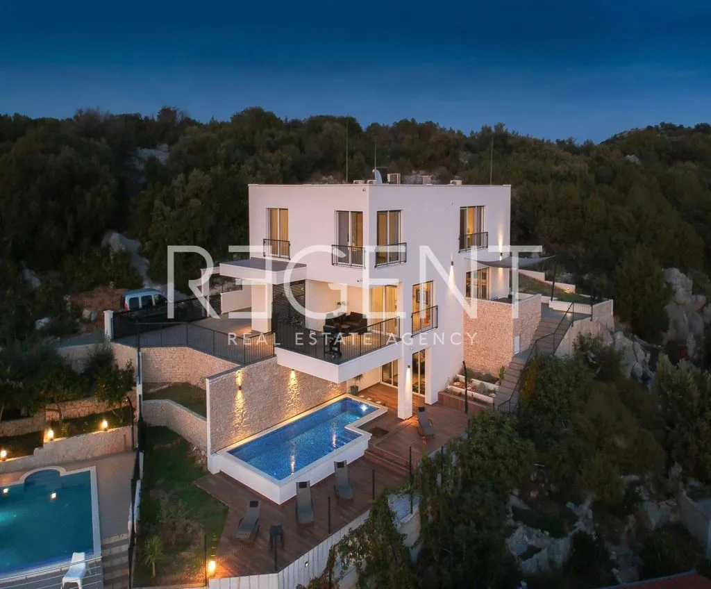 trogir, čiovo – prekrasna vila s pogledom na more - slika 7