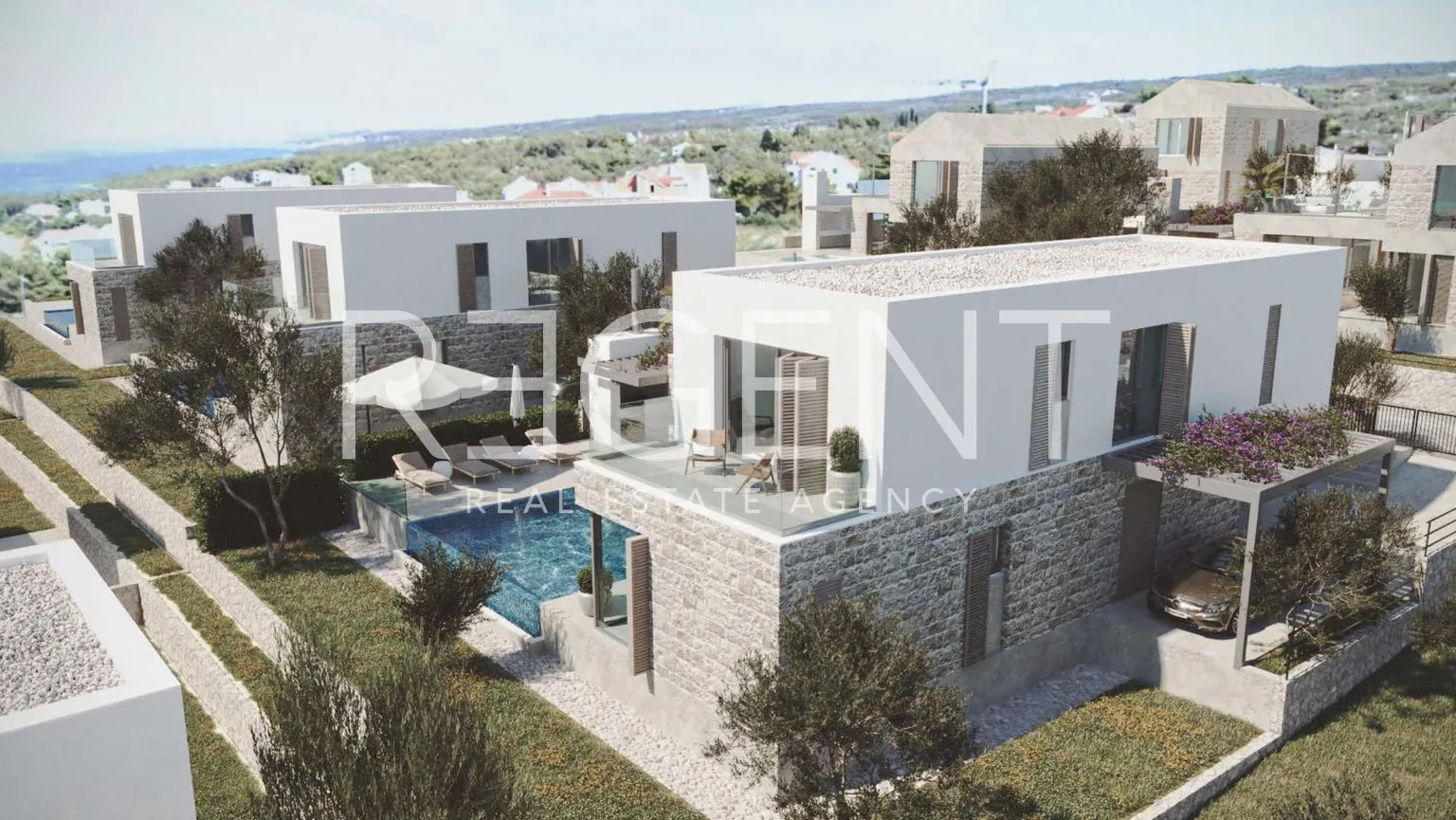 brač, supetar - vila s bazenom u luksuznom kompleksu 280 m2 - slika 6