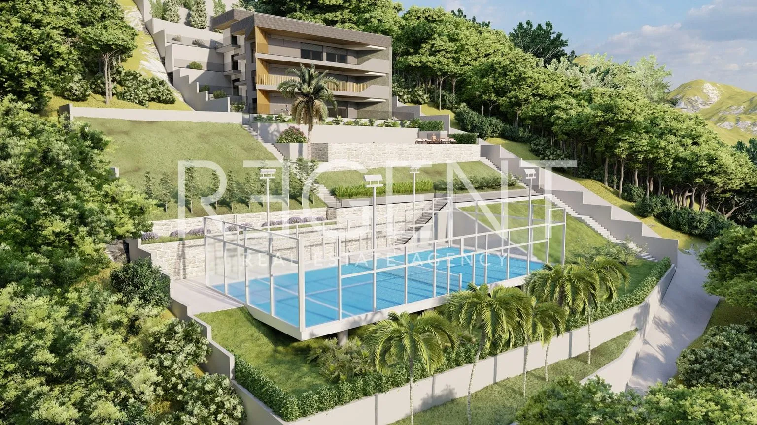 omiš, borak – zemljište s projektom za izgradnju tri luksuzne vile 2460m2 - slika 4