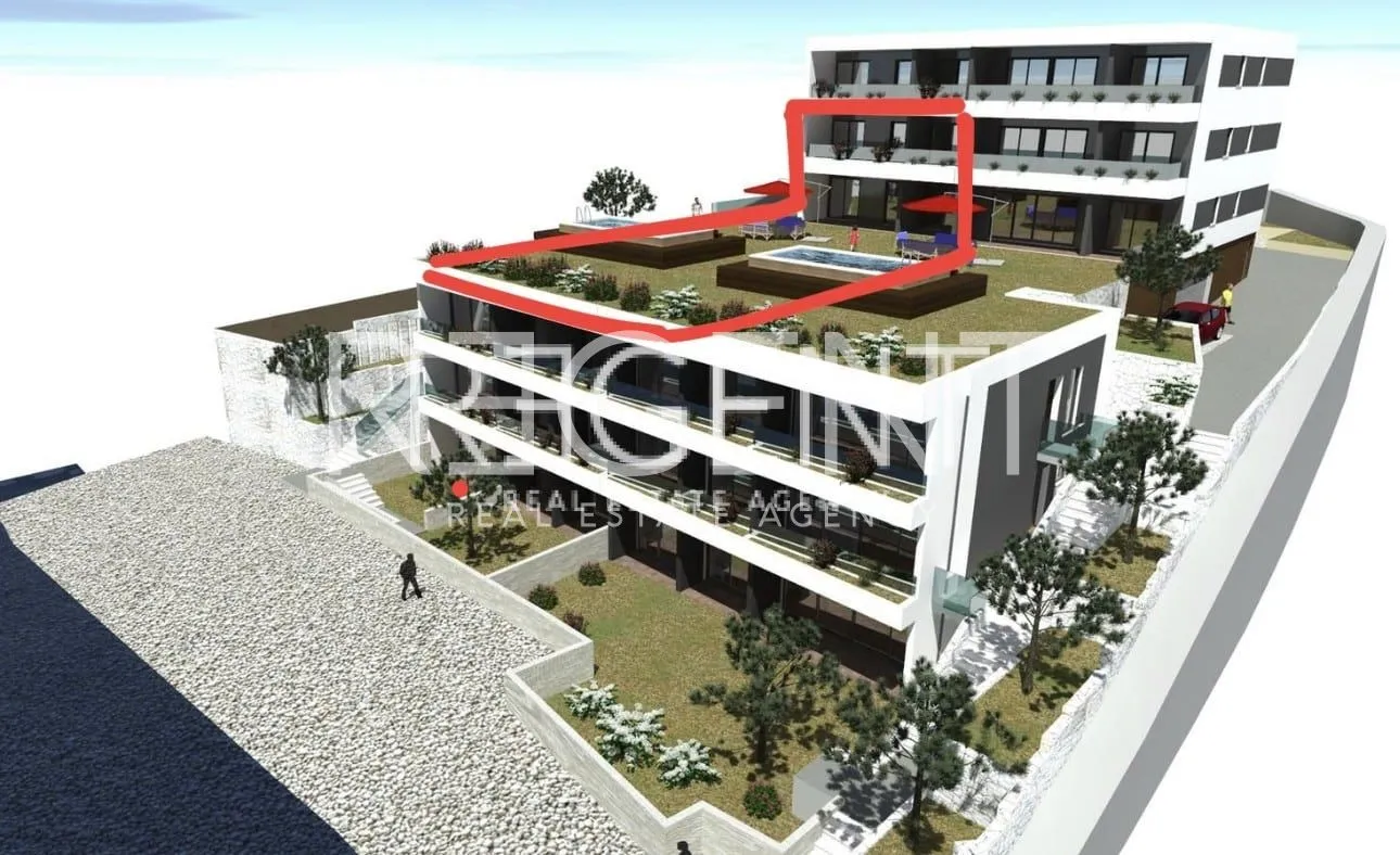 split, podstrana - luksuzan dvoetažni stan prvi red uz more, 200 m2 - slika 2