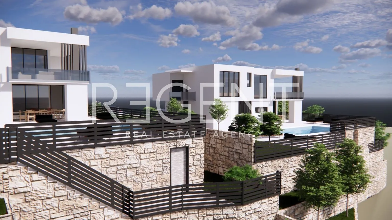 split, klis - zemljište 1800 m2 s projektom za dvije vile - slika 6