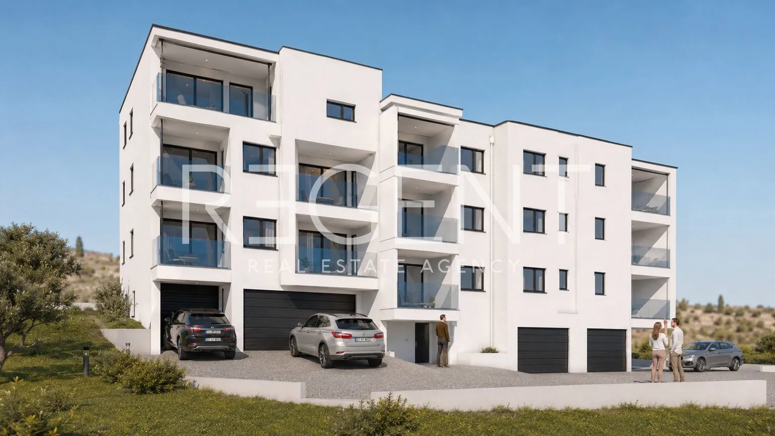stan 53 m², makarska, širi centar - 1 ss, pogled na more - slika 4