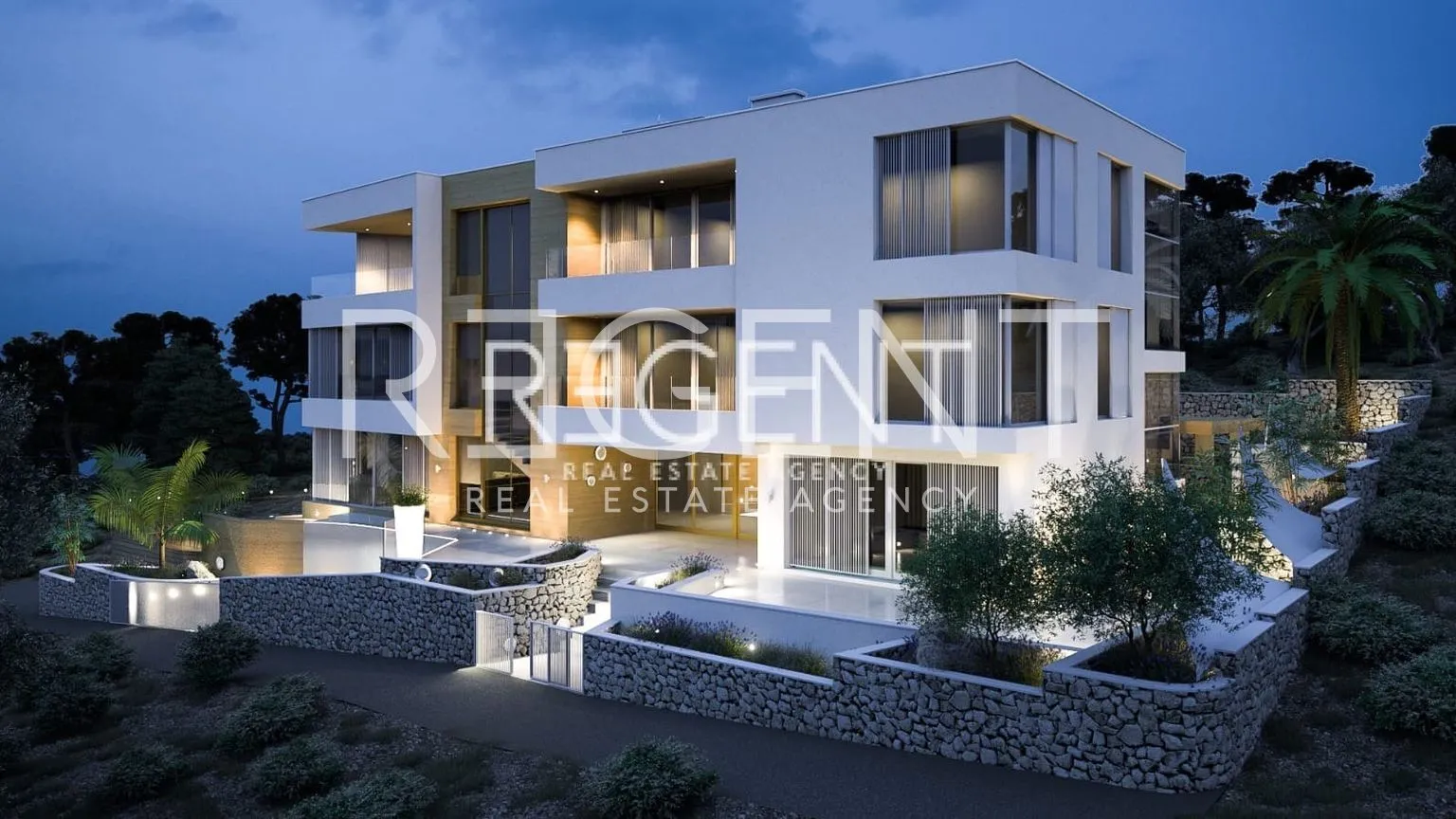 Trogir, Čiovo - Luksuzna novoizgrađena vila 100 m od mora, 579m2 - Slatine, Split
