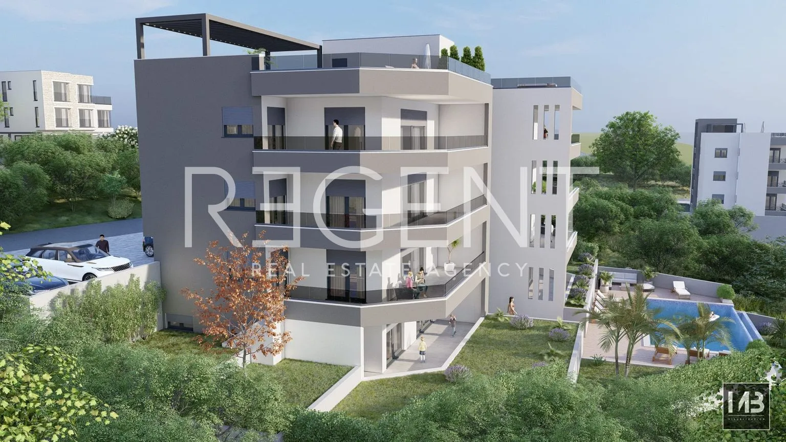 trogir, čiovo - dvosoban stan s pogledom na more 96 m2 novogradnja - slika 2