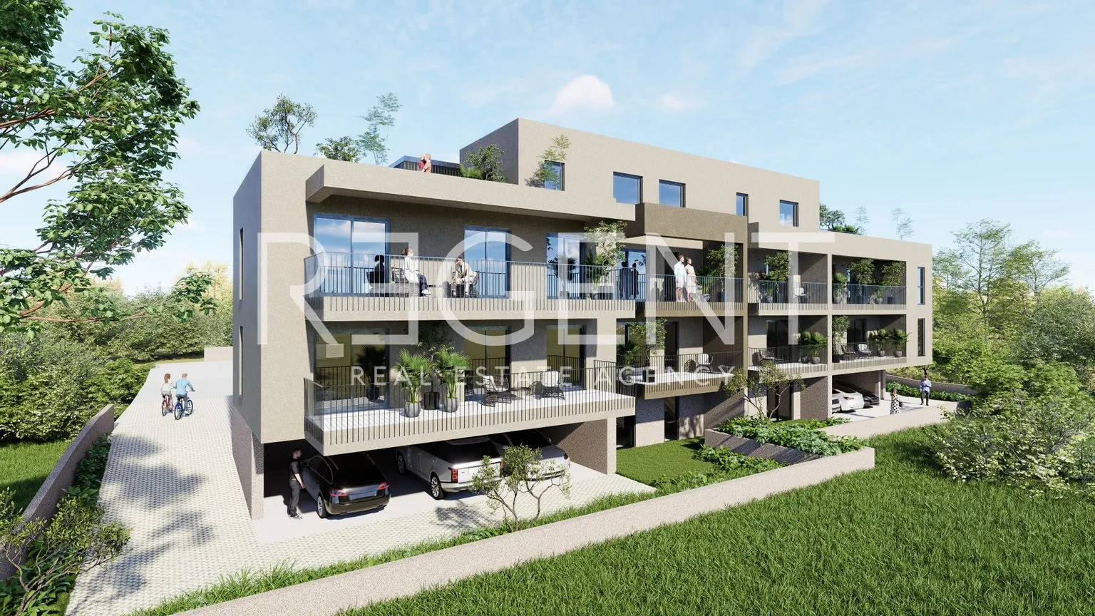 trogir – dvosoban stan s balkonom 90 m2 novogradnja - slika 3