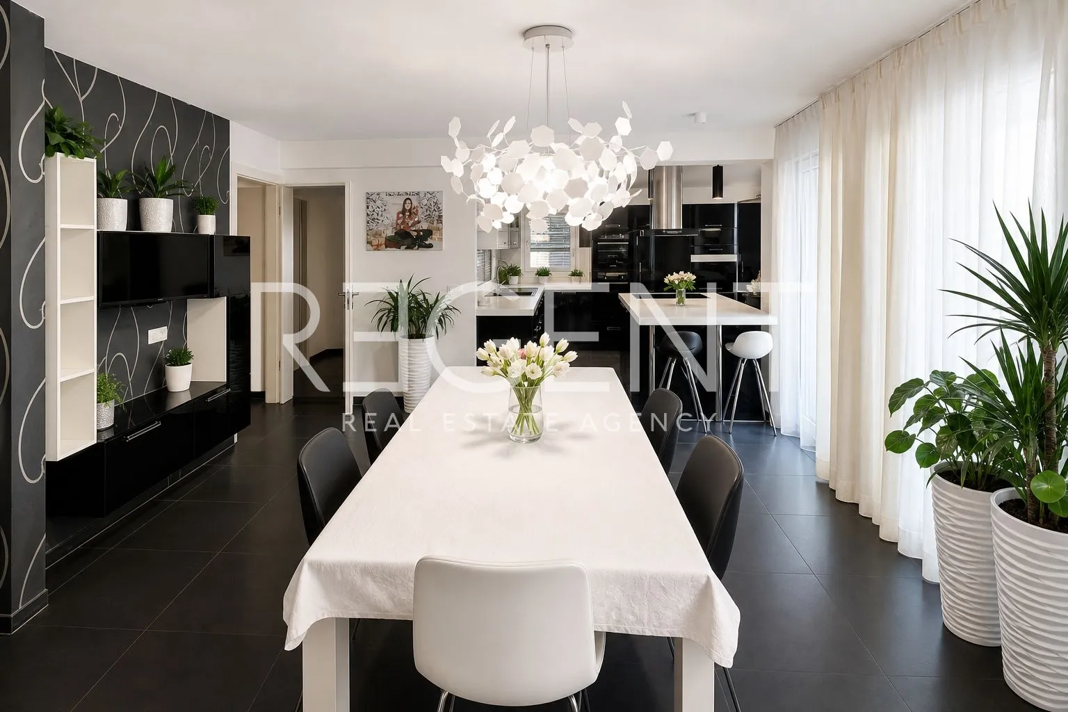 trogir – dvoetažni penthouse 234 m², pogled na more, garaža - slika 1