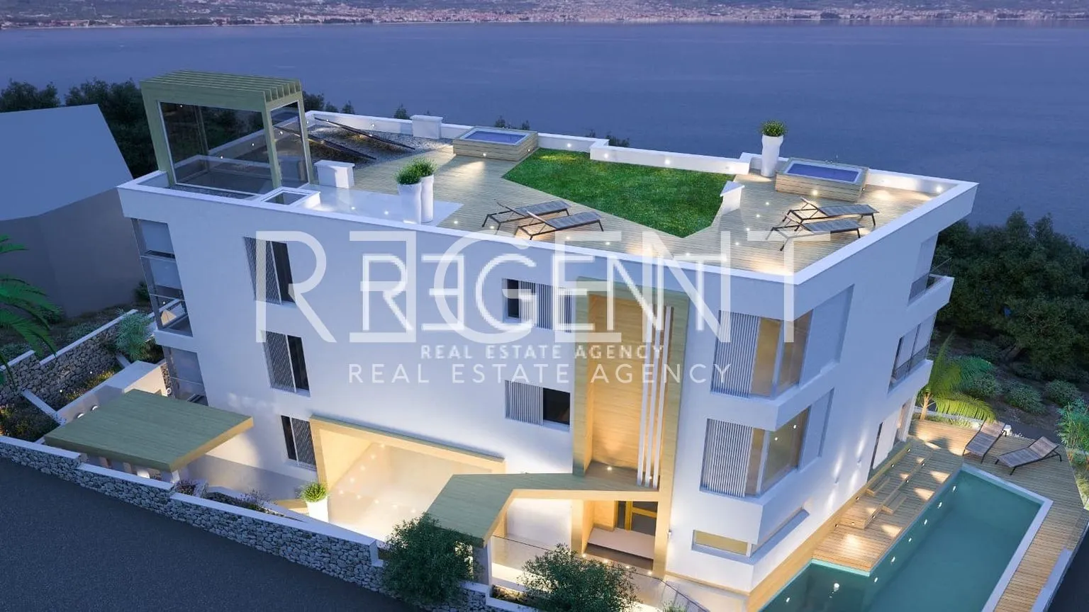 trogir, čiovo - luksuzna novoizgrađena vila 100 m od mora, 579m2 - slika 5