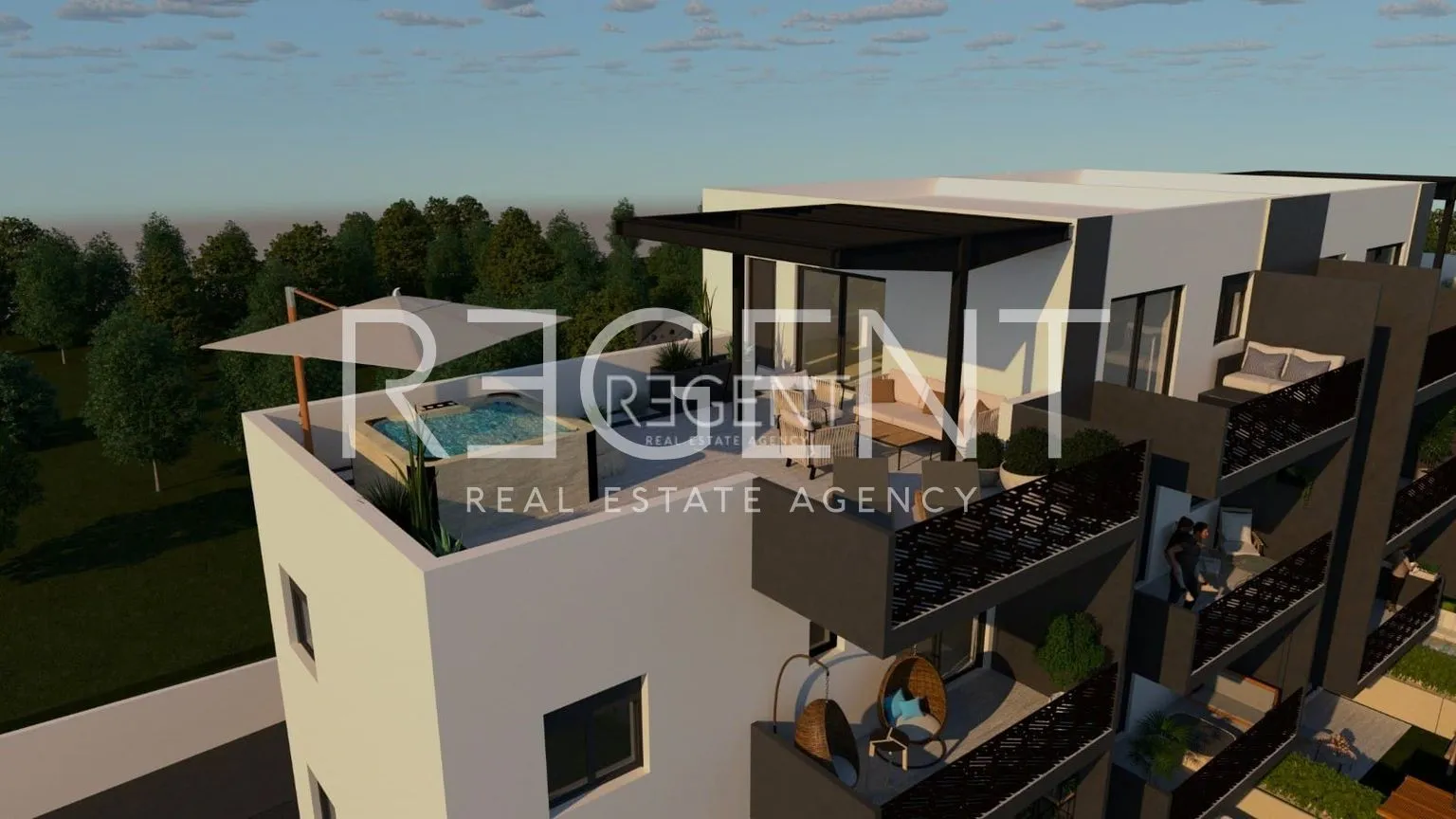 trogir – moderan penthouse 56 m2 novogradnja - slika 7
