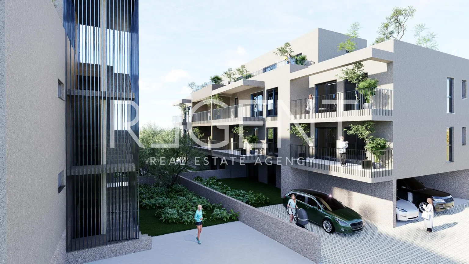 trogir – dvosoban stan s balkonom 90 m2 novogradnja - slika 2