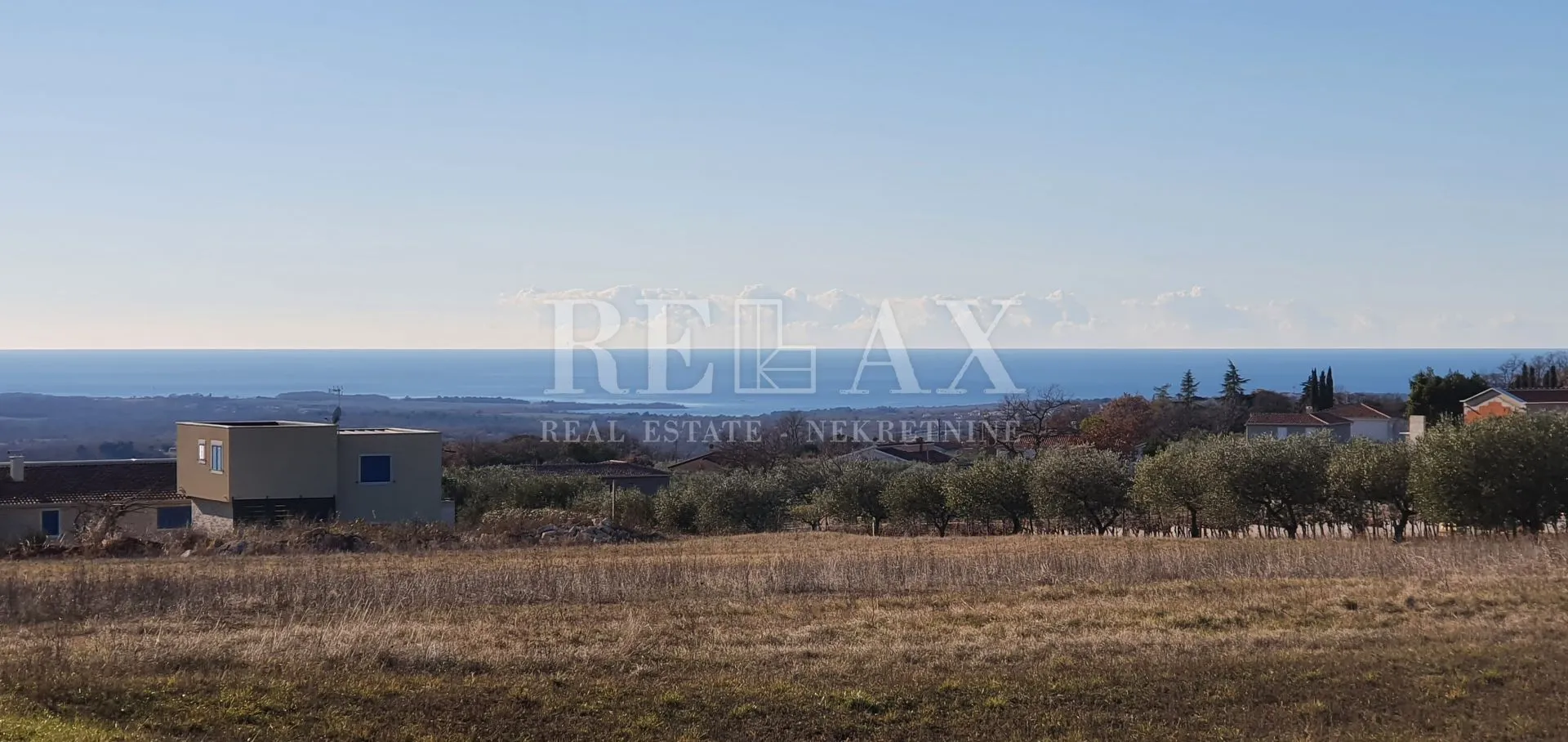 Istra, Kaštelir - građevinsko zemljište s pogledom na more - Kaštelir, Kaštelir - Labinci