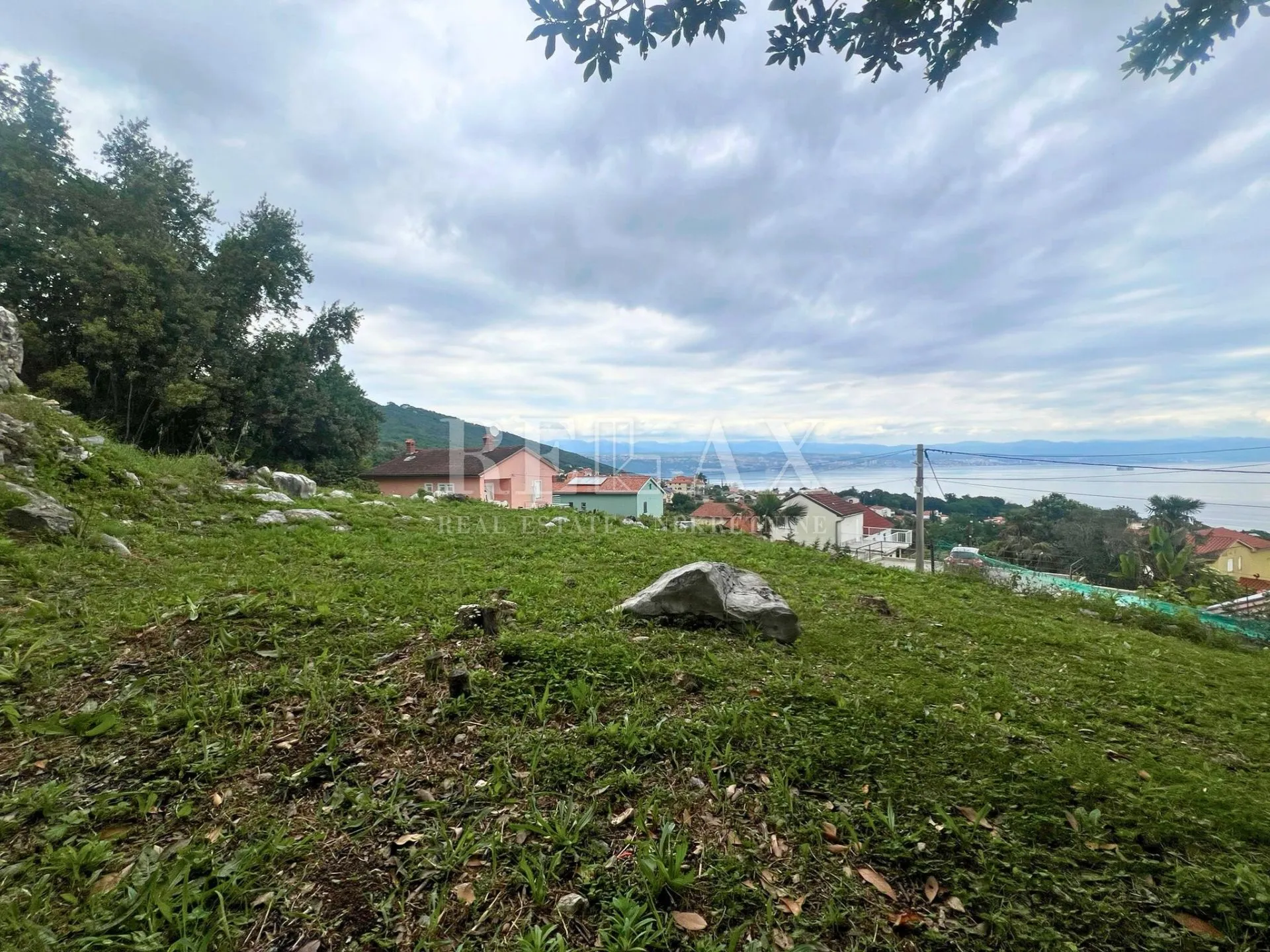 oprić, lovran - građevinsko zemljište sa pogledom na more - slika 2