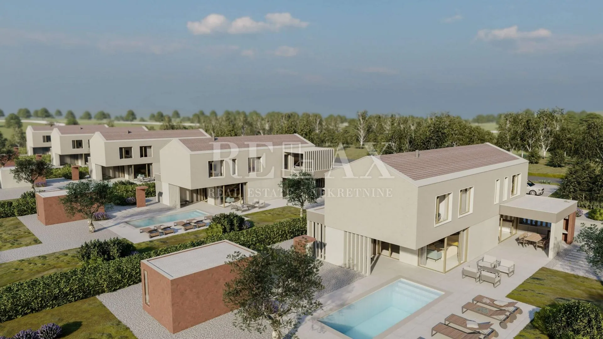 labin- novogradnja s bazenom i velikom okućnicom - slika 3