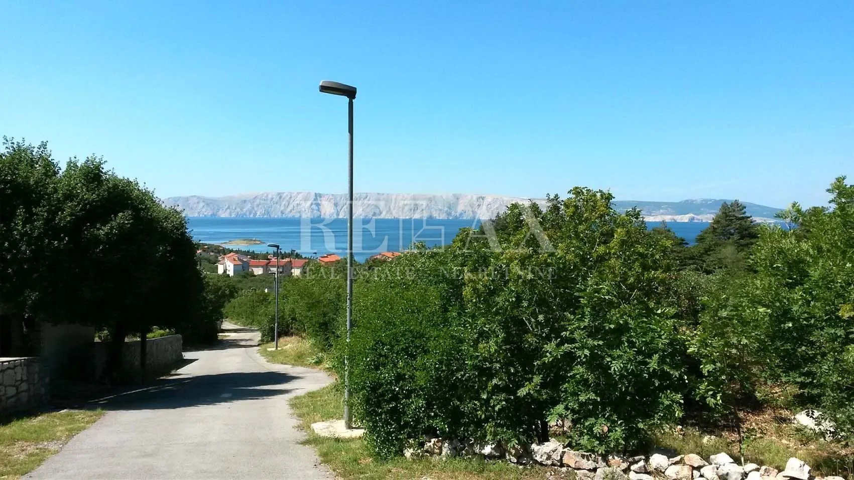 klenovica - građevinsko zemljište s pravomoćnom dozvolom, pogled na more - slika 4