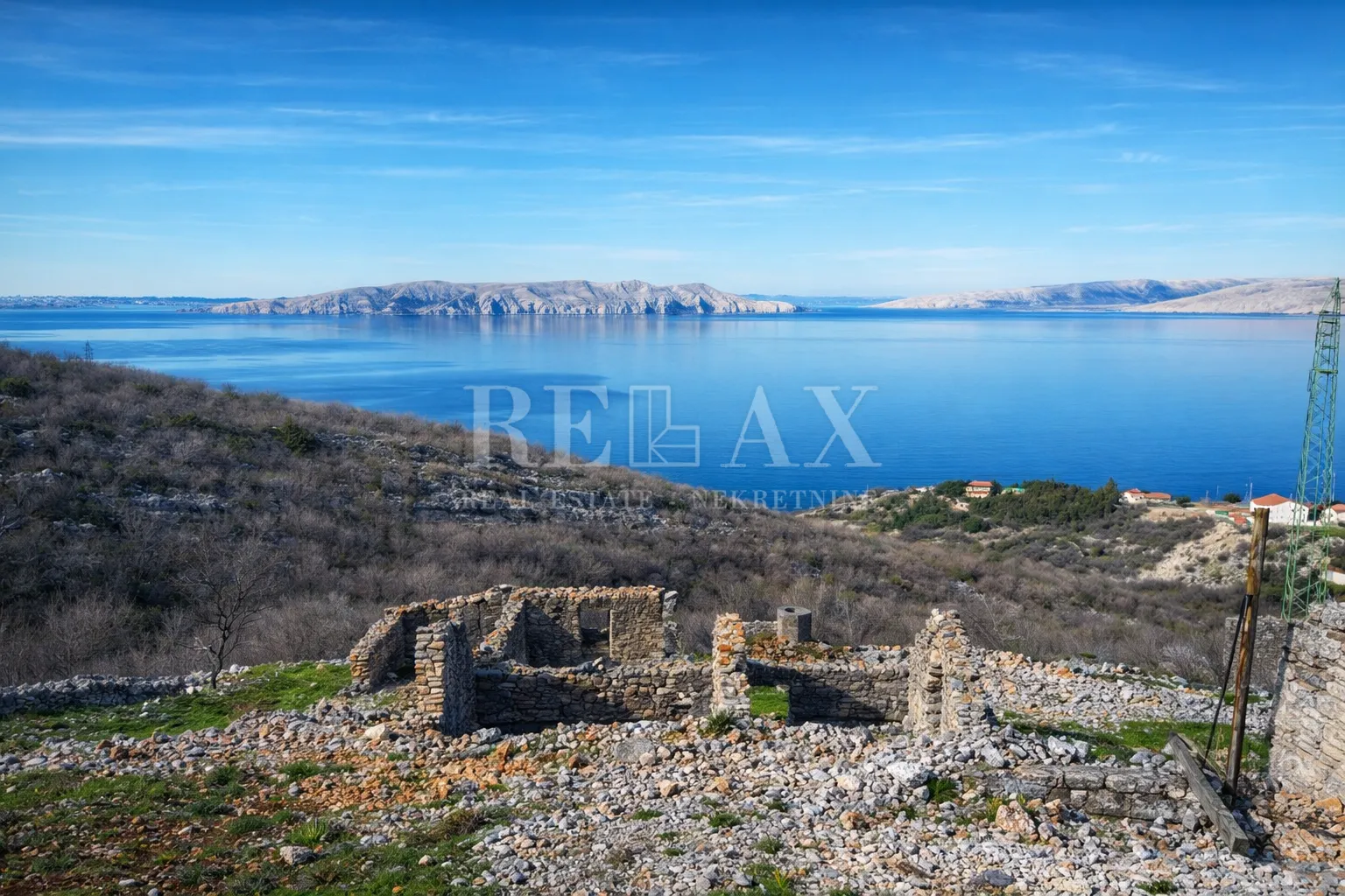 Sveti Juraj - zemljište sa panoramskim pogledom na more - Sveti Juraj, Senj
