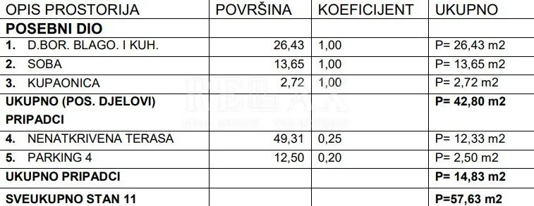 crikvenica - jednosobni stan s terasom, 57,63 m2 - slika 11