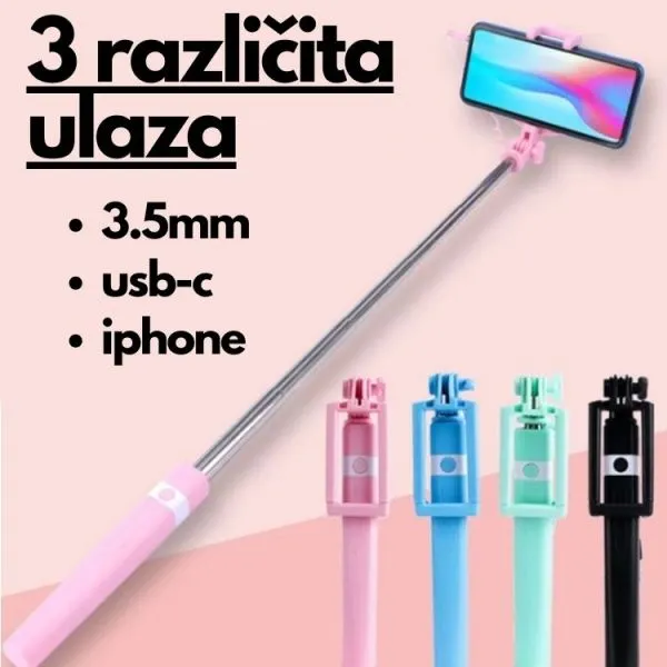 Selfie štap monopod stick - Zagreb, Novi Zagreb - istok