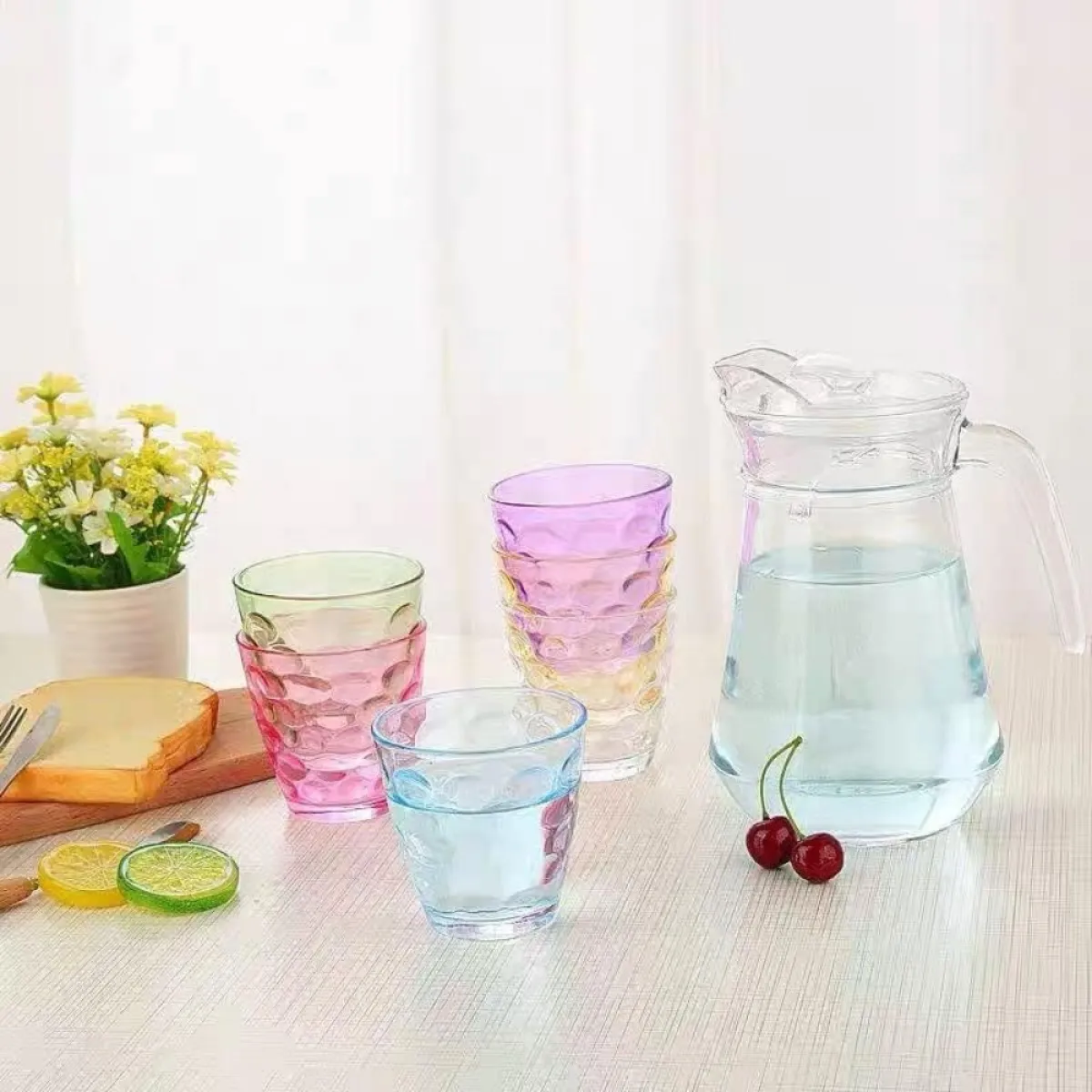 set od 2 staklene čaše „raindrop“ – elegantne kristalne čaše za piće - slika 2