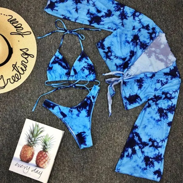 trodijelni bikini tie-dye - slika 5