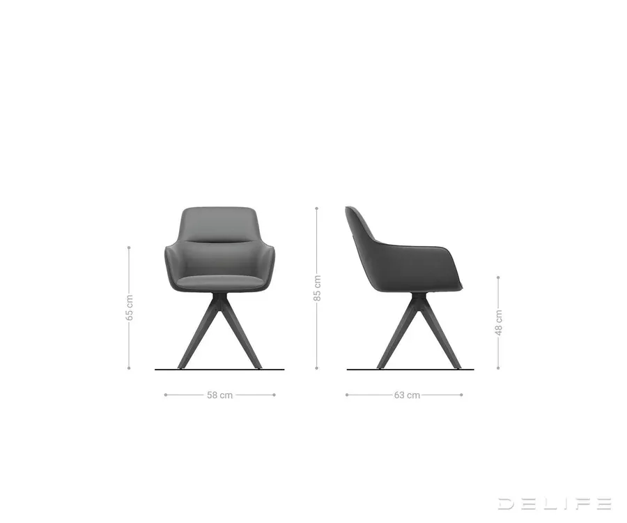 blagovaonska stolica pejo, materijal: rebrasta tkanina - slika 6