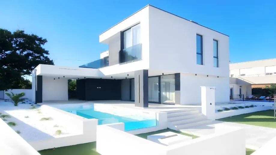 zadar, kožino - luksuzna vila s bazenom(240m2), pogled na more - slika 15