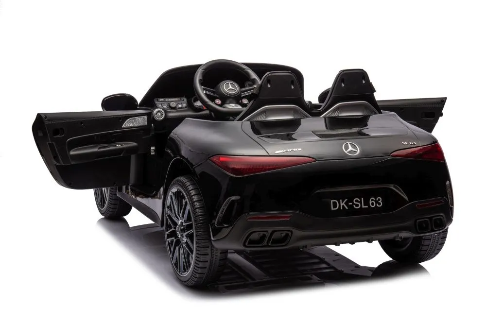 licencirani auto na akumulator mercedes amg sl63 - crni/lakirani - slika 8