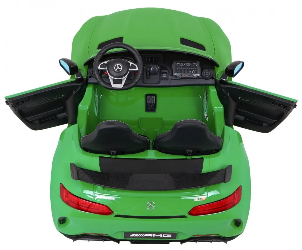 licencirani auto na akumultor mercedes benz gt r 4 x 4 - zeleni - slika 6